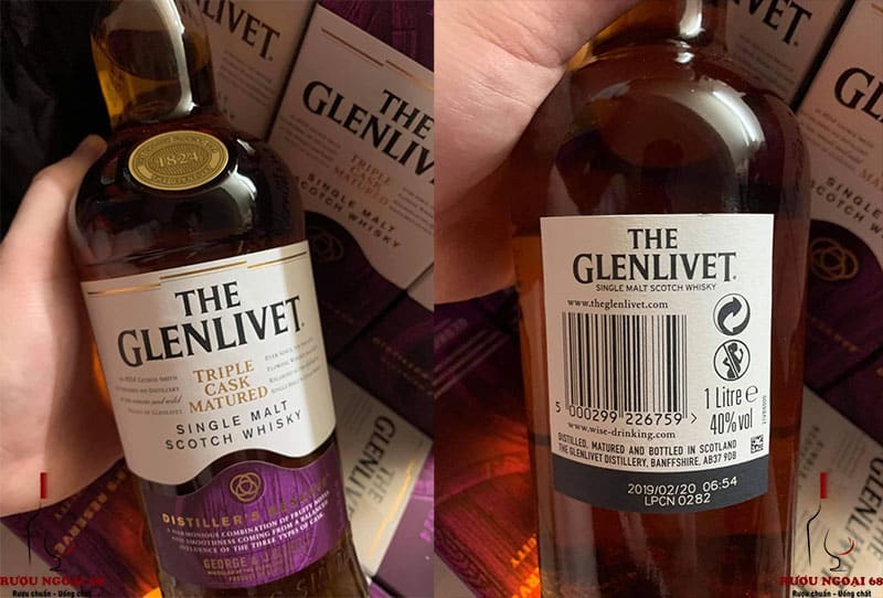 Rượu Glenlivet Triple Cask gọi là Glenlivet Tím
