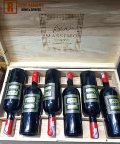 Rượu Vang Ý Massimo 1800 Limited Edition 18 độ thùng gỗ