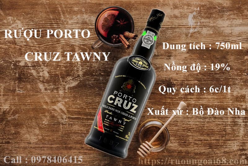 Rượu Vang Porto Cruz Tawny ưa dùng