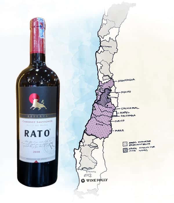 Vùng làm rượu vang rato Valle de Rapel