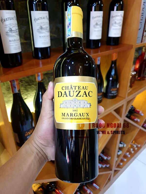 Rượu Vang Chateau Dauzac Marguax 2017 thực tế