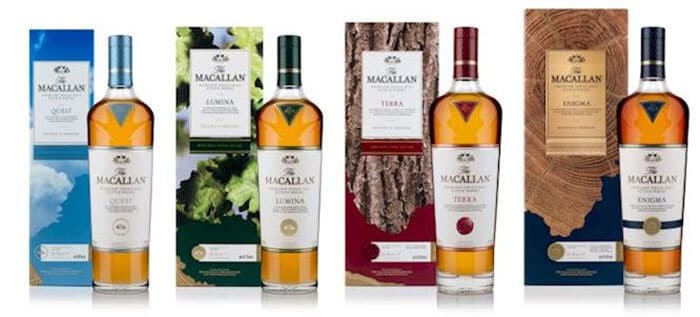 Rượu Macallan Terra và các chai trong bộ sưu tầm