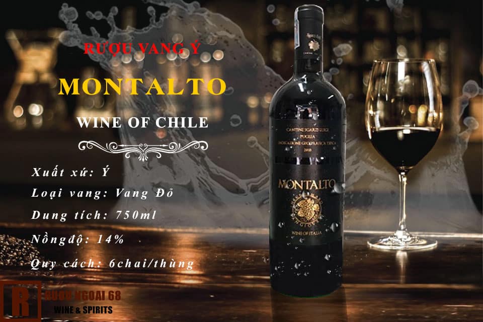 Rượu Vang Montalto được ưa chuộng