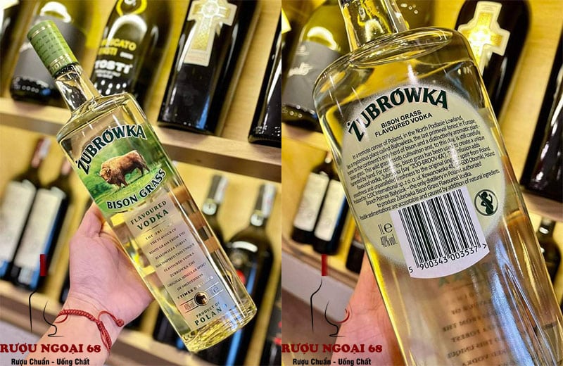 Rượu Vodka Zubrowka Bison Grass 1L 40%