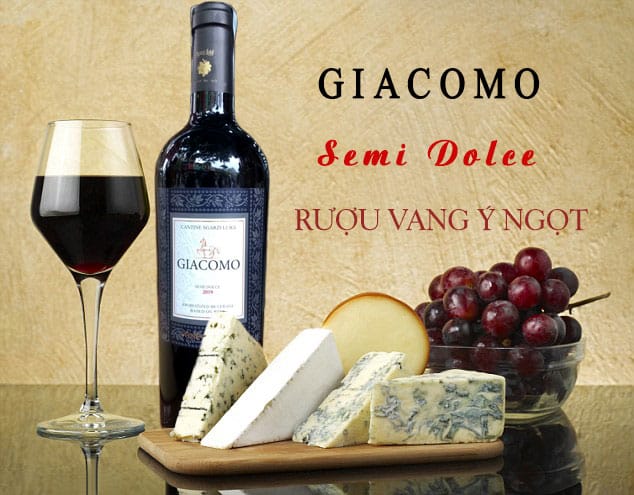 Rượu Vang Giacomo Ngọt Semi Dolce