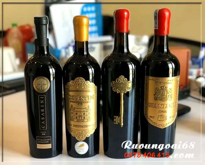 Rượu Vang Gianluca Puglia Negroamaro với các loại khác