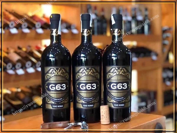 Rượu Vang G63 Vino Rosso sang trong