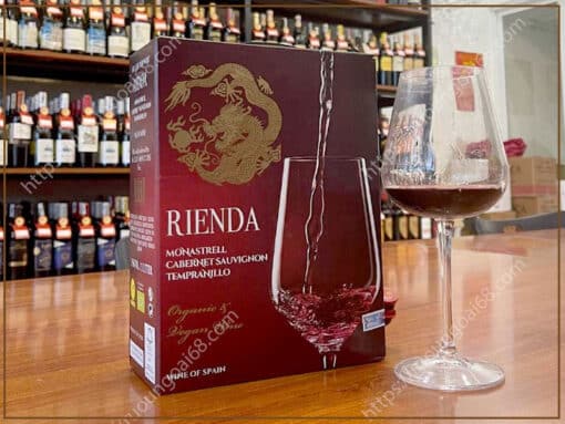 Rượu Vang Bịch Rienda Blend Organic 3l vang hữu cơ