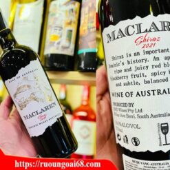 Rượu vang Maclaren Shiraz thưởng thức