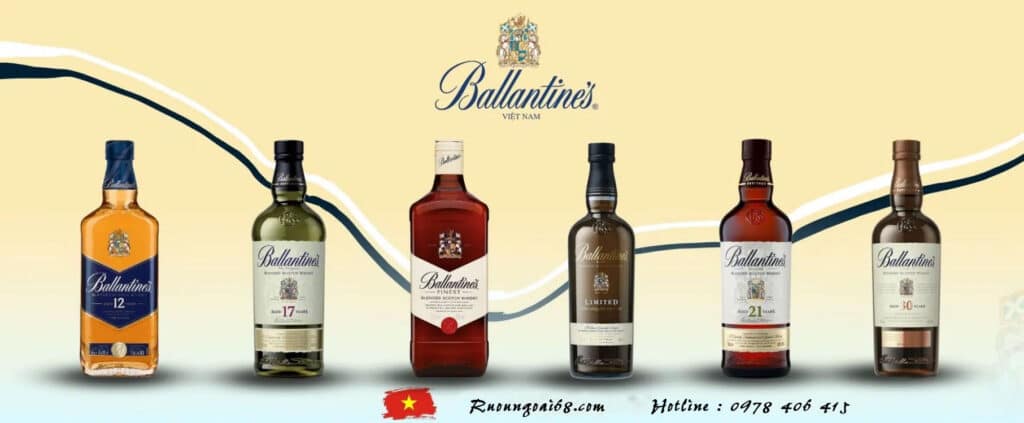 Bảng giá rượu Ballantine mới nhất