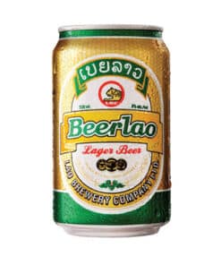 Bia Lào Vàng lon 330 ml (5 %)