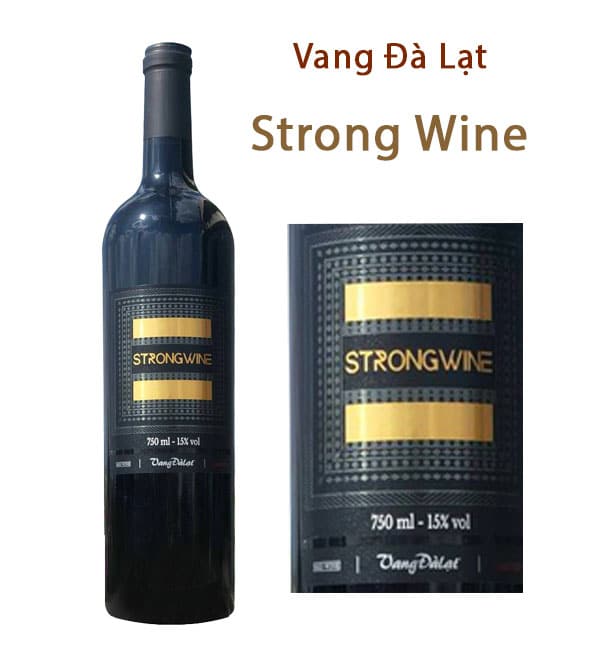Rượu Vang Đà Lạt Strong Red Wine