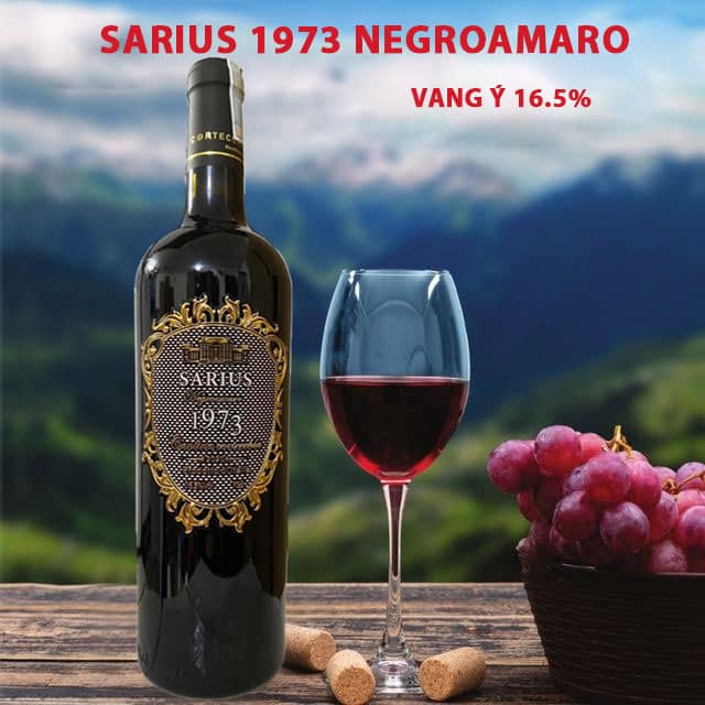 Rượu Vang Sarius 1973 Negroamaro 
