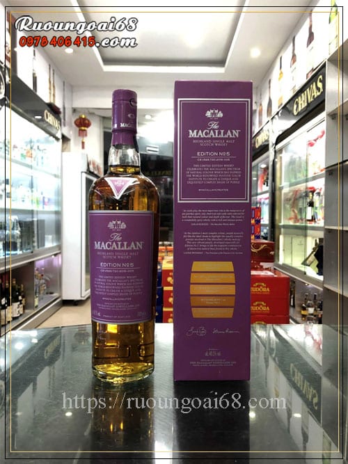 Rượu Macallan Edition No. 5 được tạo ra từ các thành phần chất lượng cao và trải qua quy trình sản xuất cẩn thận
