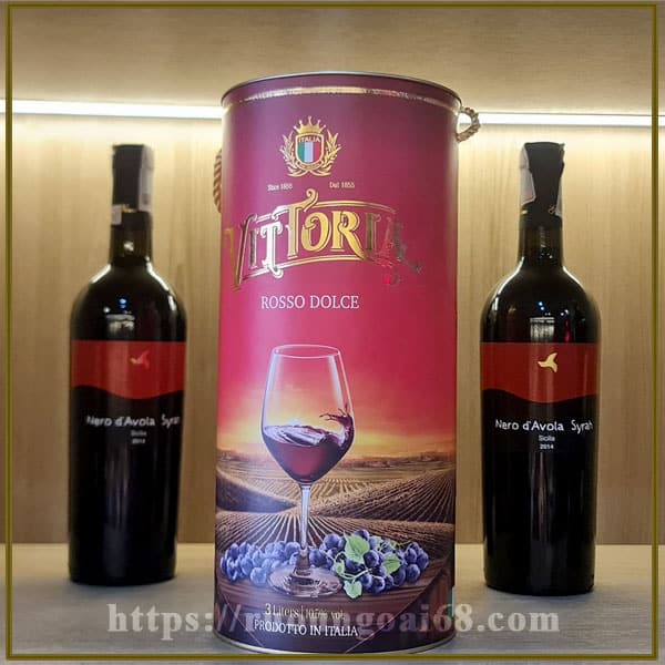 Vang Ý Ngọt Vittoria Rosso Dolce 3L