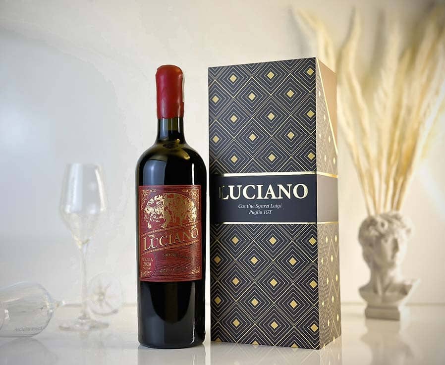 Hộp quà rượu vang tết 2024 hop qua ruou vang luciano limited