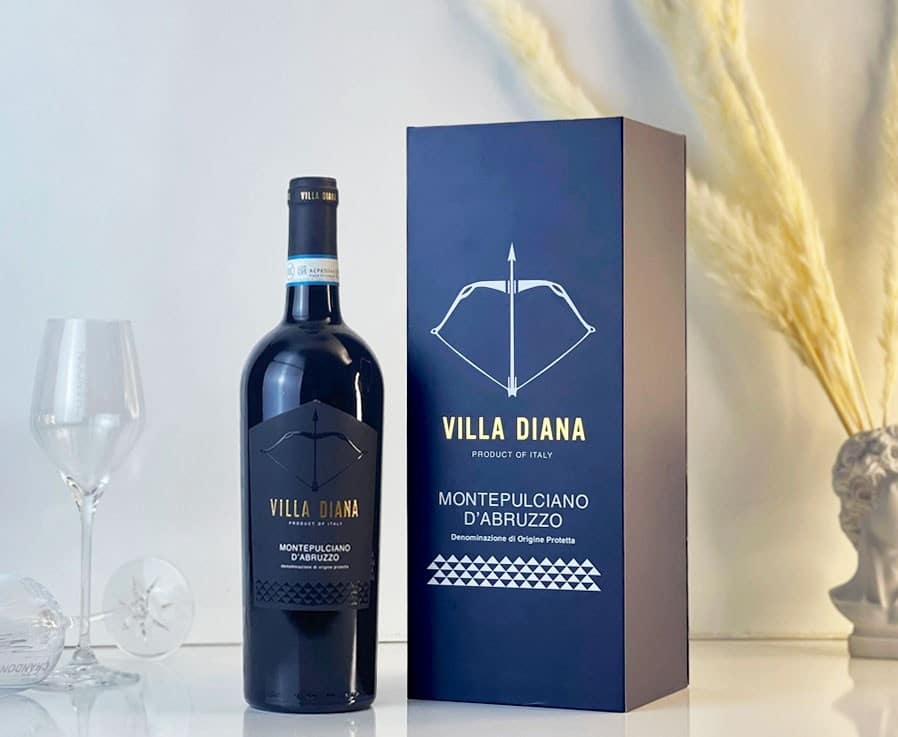 Hộp quà rượu vang tết 2024 ruou vang y villa diana montepulciano