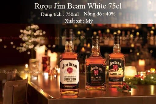 Rượu Jim Beam White 750ml