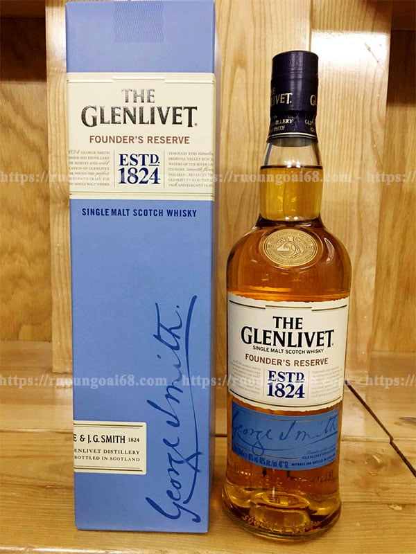 Rượu Glenlivet 1824 Xanh 700ml vị thơm ngọt ngào