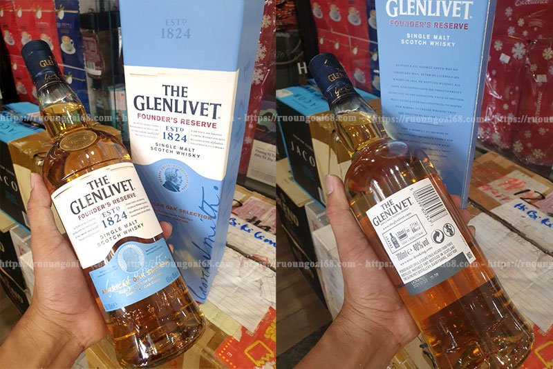 Rượu Glenlivet 1824 Xanh 700ml