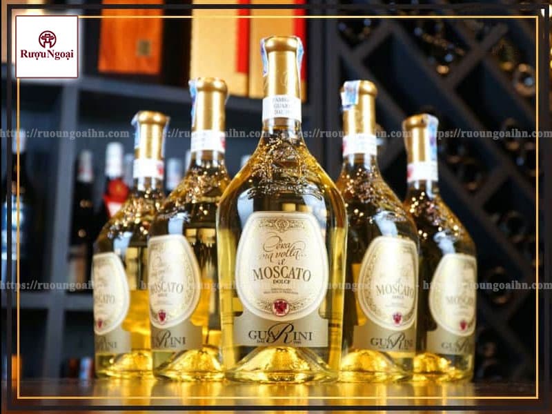 Rượu Vang Moscato Dolce Chai rượu vang Moscato Dolce Ý ngọt