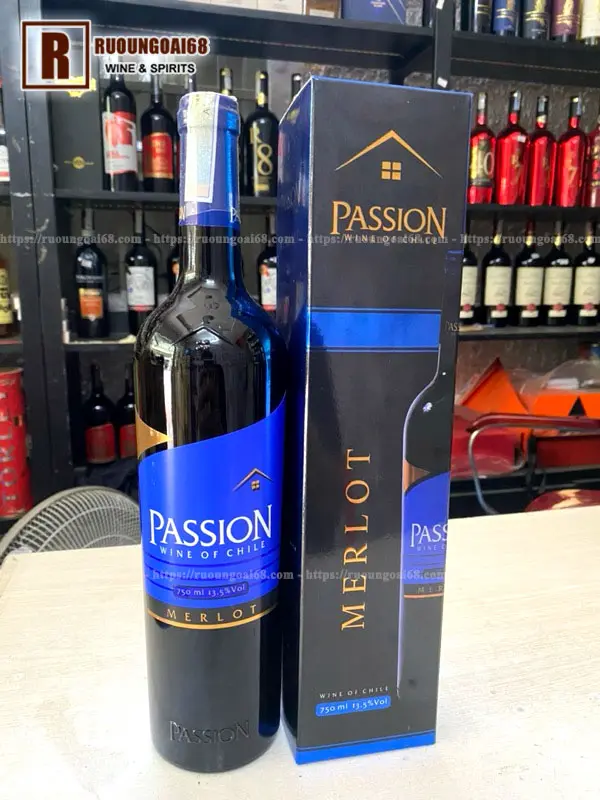 Rượu Vang Passion Merlot 750ml Rượu Vang Passion Merlot 750ml