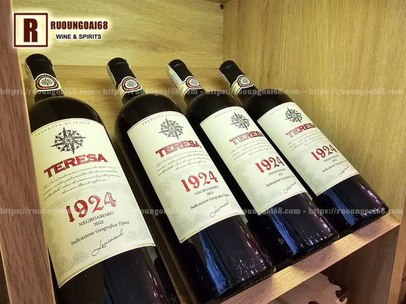 Rượu Vang Ý Teresa 1924 Negroamaro Chai Rượu Vang Ý Teresa 1924 Negroamaro