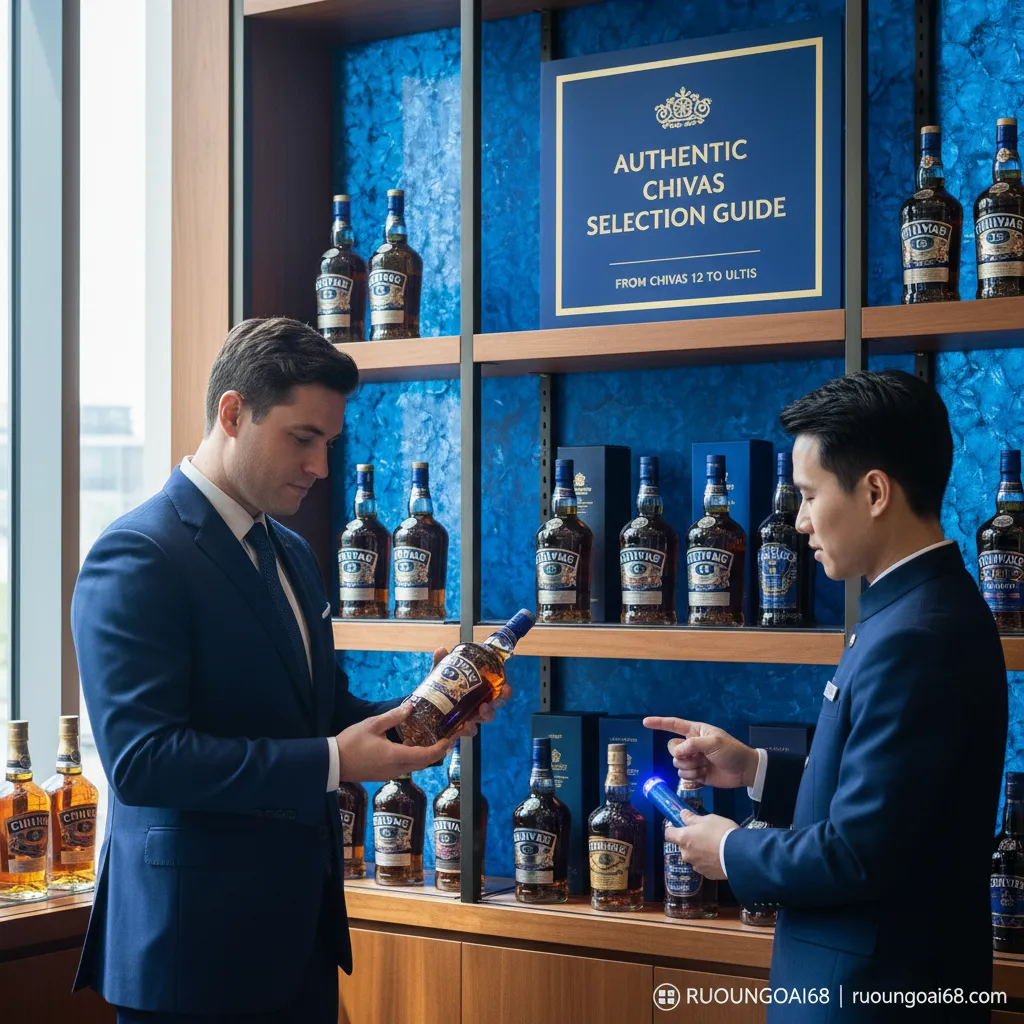Bí quyết chọn mua rượu chivas xách tay chuẩn, từ Chivas 12 đến Chivas Ultis 4. Chọn mua rượu Chivas chuẩn