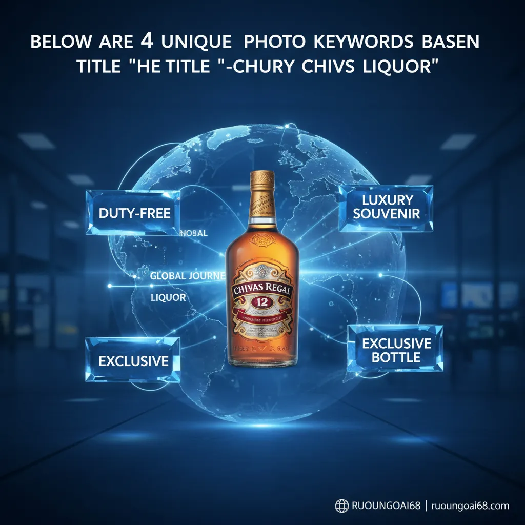 Rượu Chivas xách tay: Thật giả và cách phân biệt Dưới đây là 4 từ khóa ảnh độc đáo dựa trên tiêu đề "Rượu Chivas xách tay":