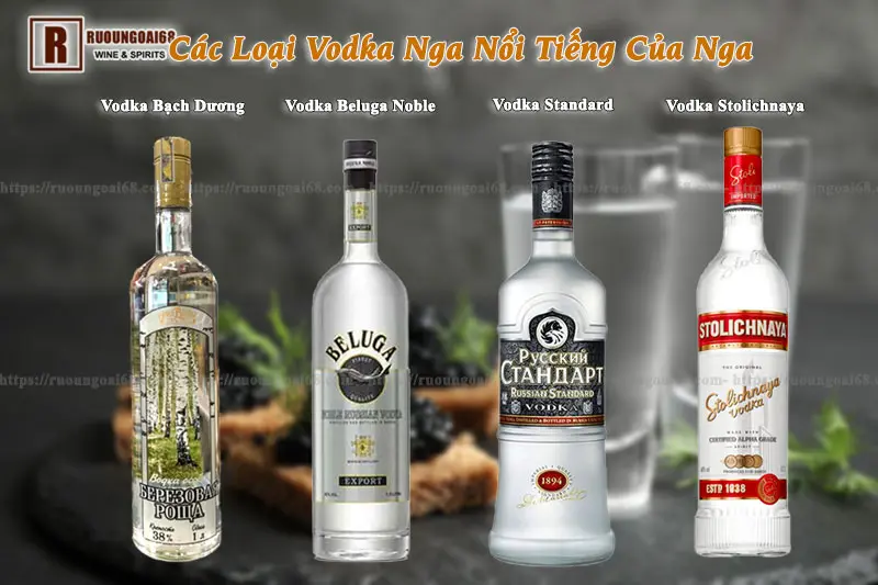 Các Loại Vodka Nga Nổi Tiếng