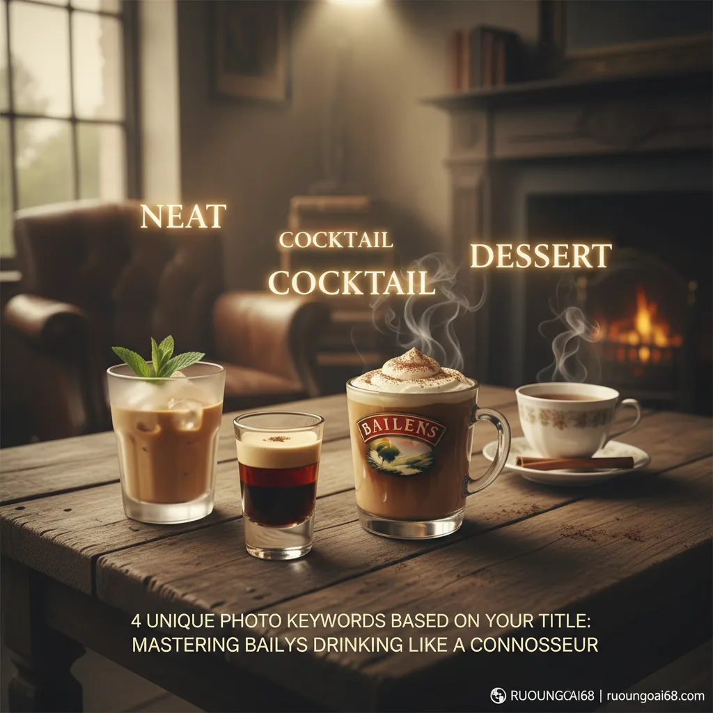 Cách uống rượu baileys