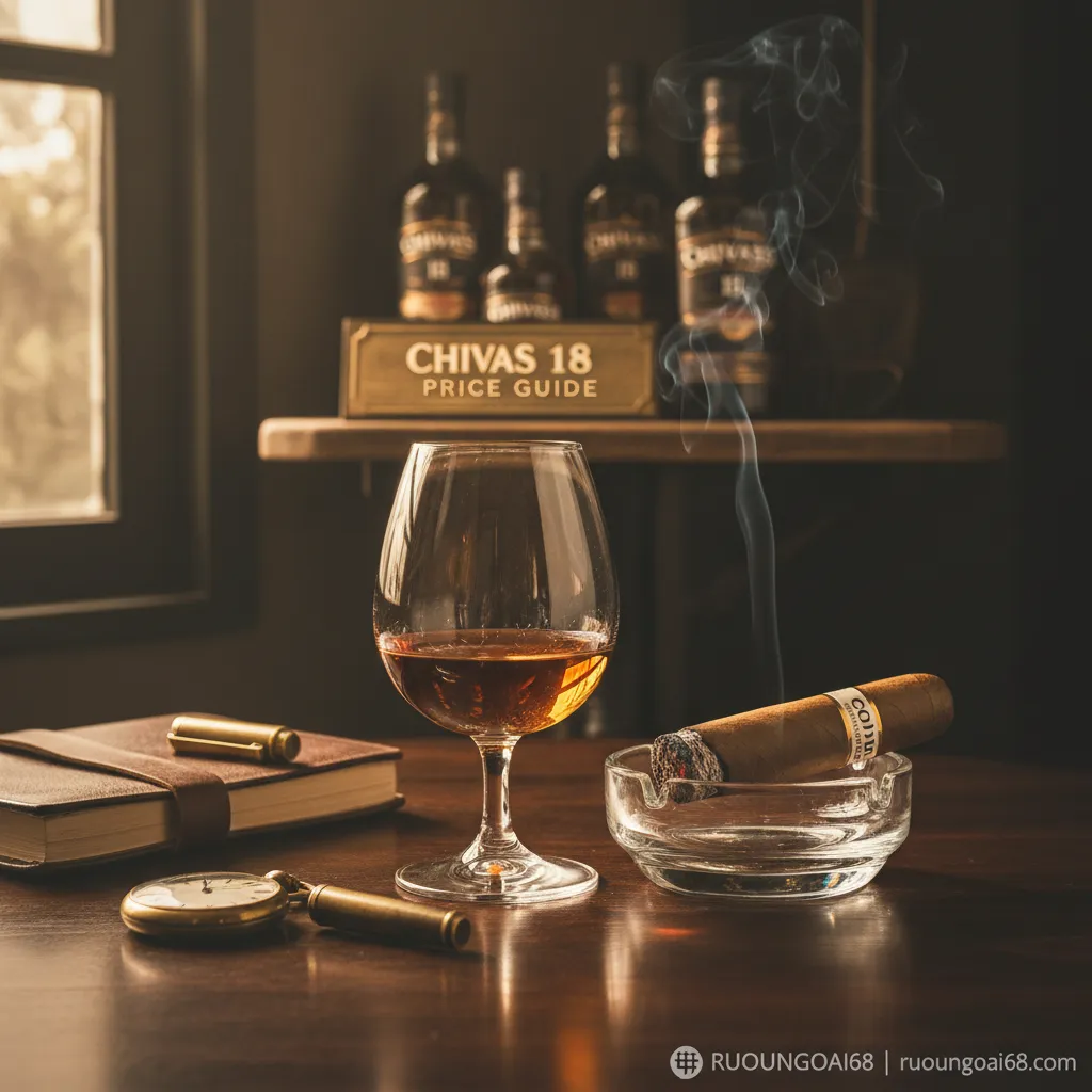Ly Chivas 18 và điếu xì gà