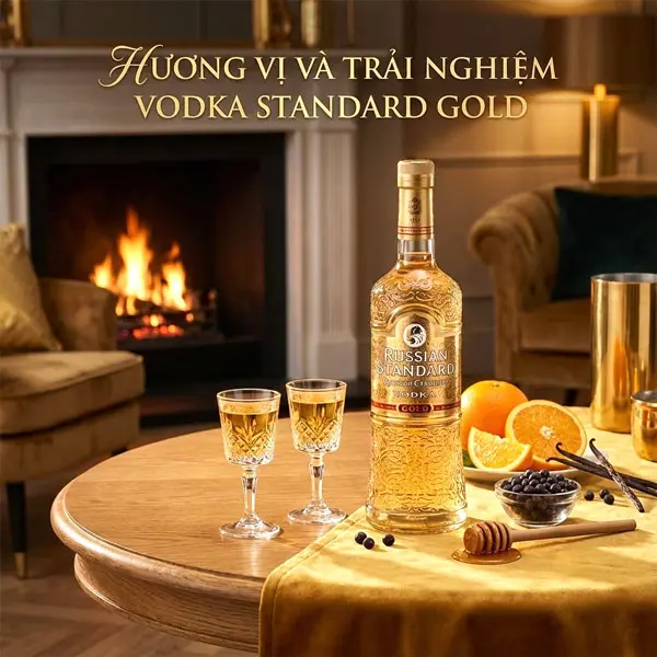 Hương vị và trải nghiệm Vodka Standard Gold