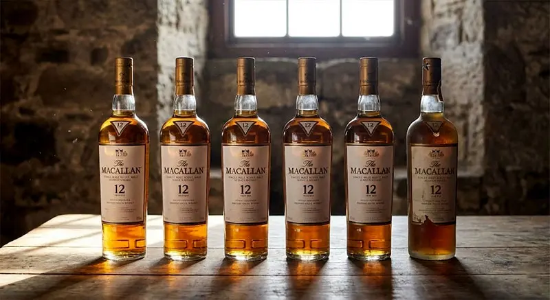 Kiểm tra mức rượu và màu sắc