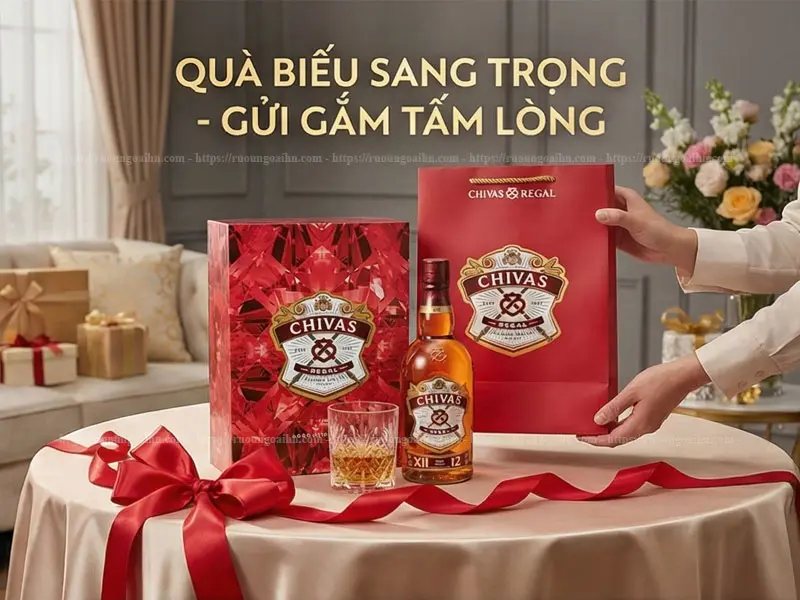 Rượu Chivas 12 Hộp quà Tết 2026