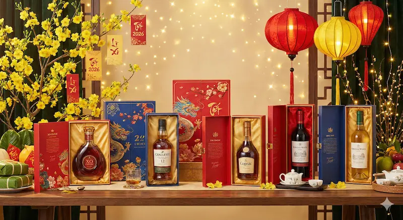 Rượu Hộp Quà Tết 2026