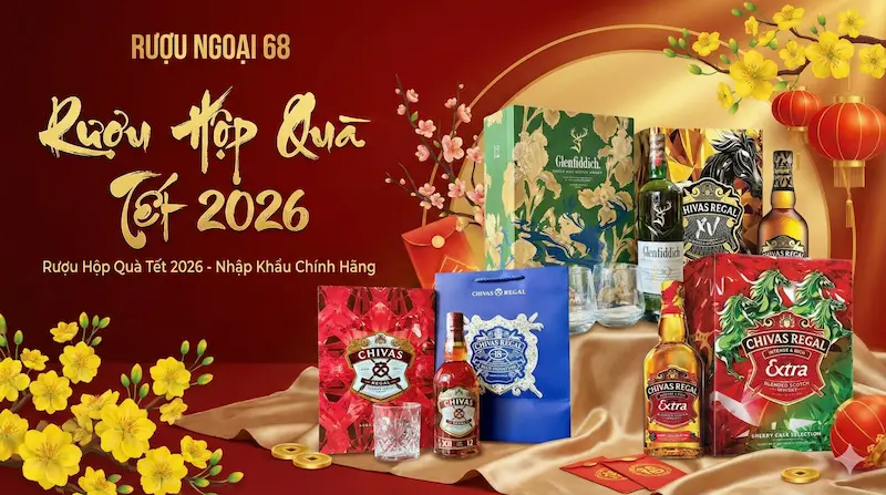Rượu Quà Tết 2026 Đẹp – Bảng Giá Hộp Quà Tết Mới Nhất