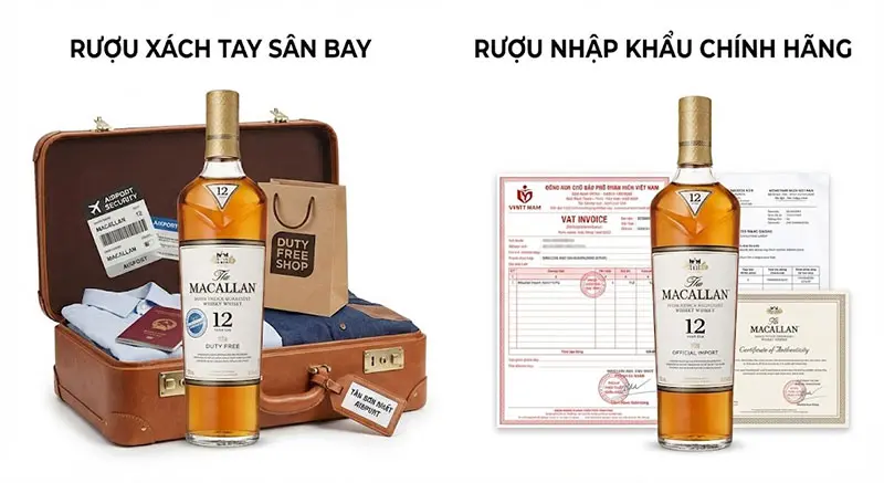 Rượu ngoại xách tay sân bay là gì?