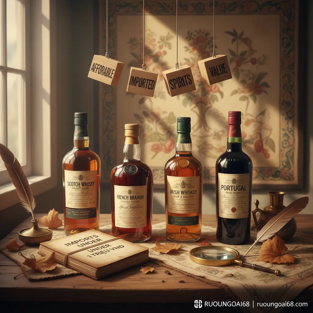 Rượu ngoại giá dưới 1 triệu 