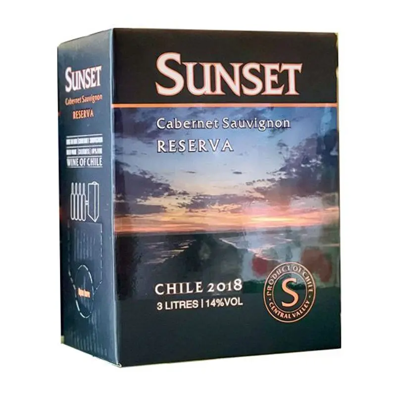 Rượu Vang Bịch 3 lít Sun Set Reserva 14% Rượu Vang Bịch 3 lít Sun Set Reserva 14%