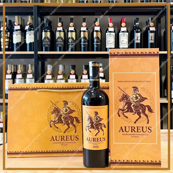 Rượu Vang Ý Aureus Negroamaro Sangiovese