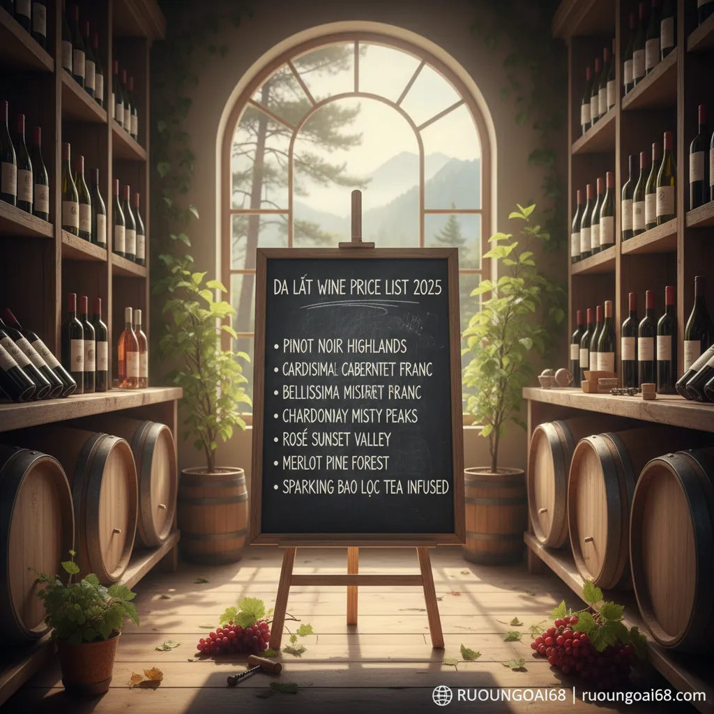 bảng giá vang đà lạt