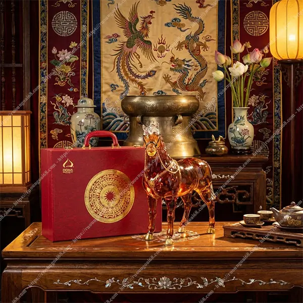 Rượu Ngựa Thủy Tinh ROYAL RICH XO Gold 23K