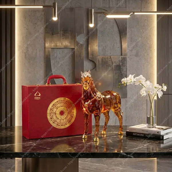 Rượu Ngựa Thủy Tinh ROYAL RICH XO Gold 23K