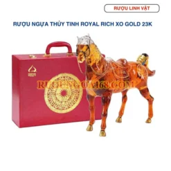 Rượu Ngựa Thủy Tinh ROYAL RICH XO Gold 23K