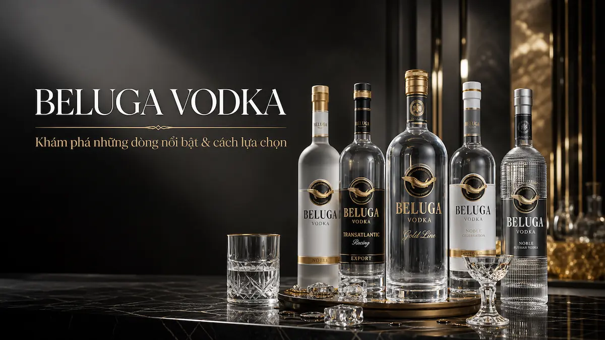 Beluga Vodka và các dòng phổ biến dành cho người yêu vodka cao cấp