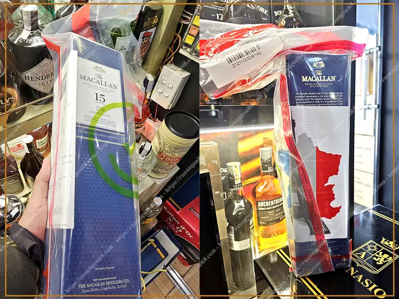 Rượu Macallan 15 Double Cask xách tay Duty Free Pháp chính hãng với giá tốt nhất