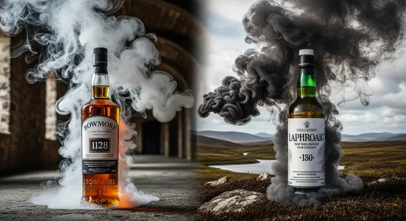 Bowmore Vs Laphroaig: Chai Nào Khói Mạnh Hơn Và Dễ Uống Hơn? Bowmore Vs Laphroaig: Chai Nào Khói Mạnh Hơn Và Dễ Uống Hơn? - Phân Tích Độ Khói: Cuộc So Tài Của Than Bùn