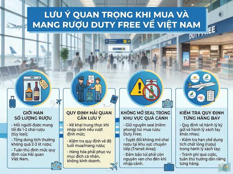 Quy định mang rượu duty free về việt nam 2026 Quy định mang rượu duty free về việt nam 2026 trong bài viết Quy định mang rượu duty free về việt nam 2026