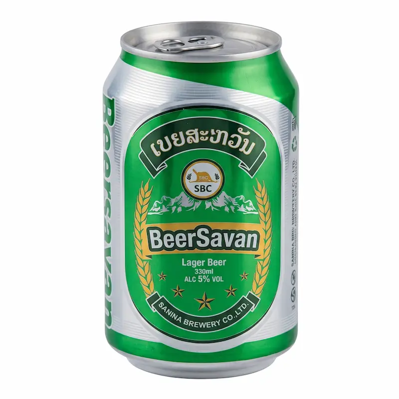 Bia Beer Savan Lager – Savan Lào 5% vol lon 330 ml Bia Beer Savan Lager – Savan Lào 5% vol lon 330 ml